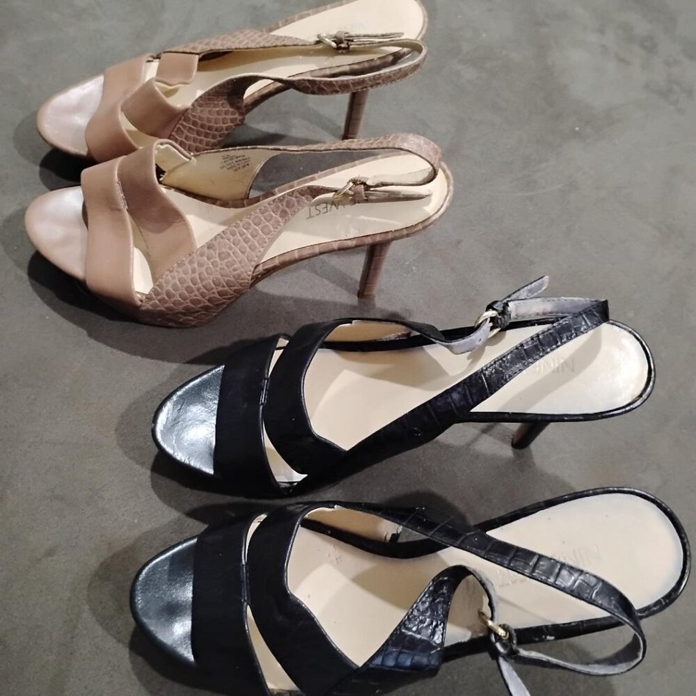 NINE WEST -6 1/2-BUNDLE PLATFORMS-Nine heels platform's sandal